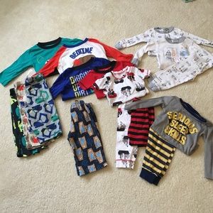 Boys pajama bundle 12 months