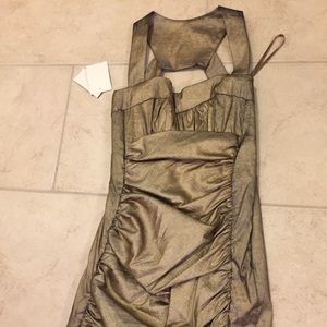 Cache Cocktail Dress | Metallic Gold/Black - NWT!! Cache Cocktail Dress | Metallic Gold/Black - NWT!!
