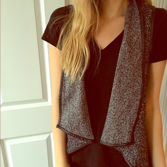 Grey tweed vest