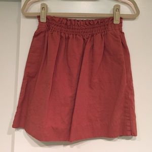 J. Crew Nantucket red canvas mini skirt