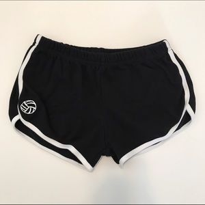 Black Volleyball Workout Shorts