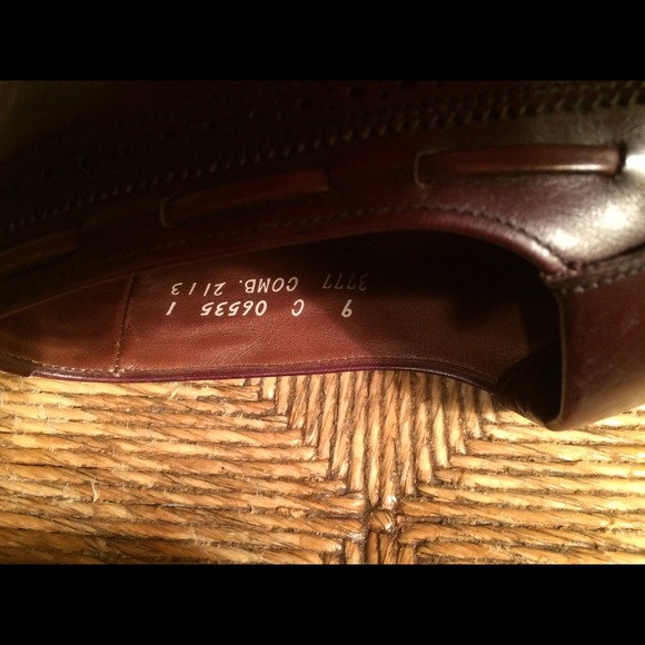 Allen Edmonds, tassel shoes, burgundy brown