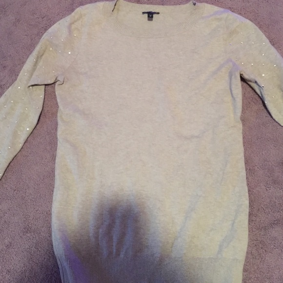 Rhinestone Sleeve Express Sweater