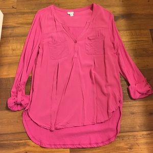 Pink 3/4 Sleeved Top