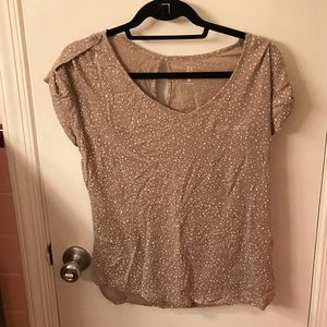 speckled short sleeve shirt New York & company