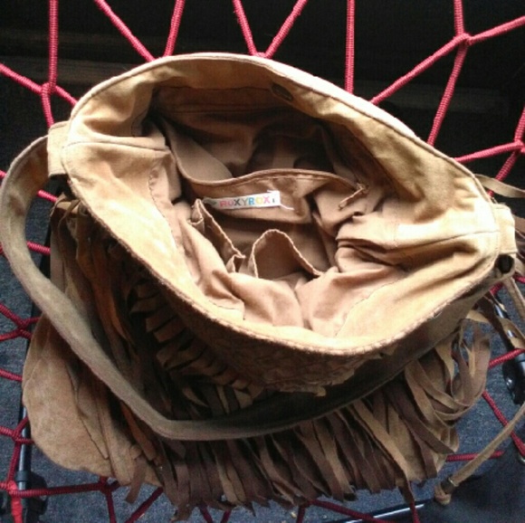 Roxy faux suede fringe tote purse - Picture 4 of 4