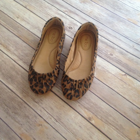 me too animal print flats