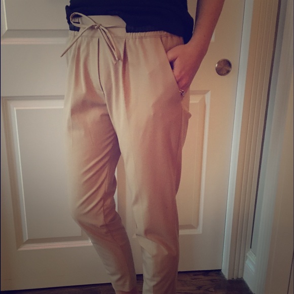 Zara- khaki slacks