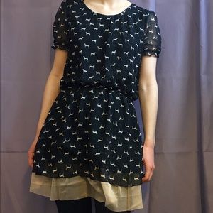 Dog print dress
