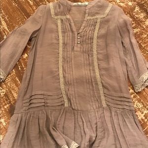 Solitaire lightweight gray blouse