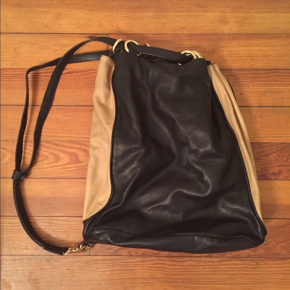 Sabina Two Toned Genuine Leather Bag