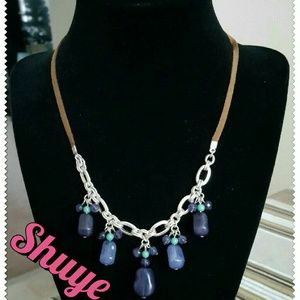 Fashion gemstone necklace