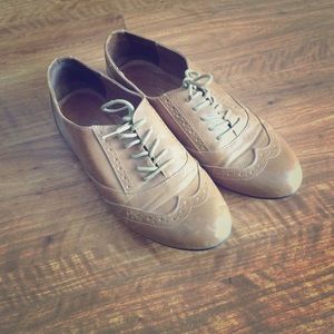 Aldo brown tan oxfords