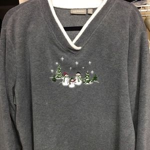 Gray Snowman Pullover