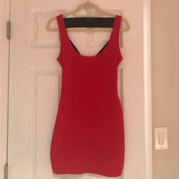 Red and Black mini dress