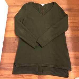 Green Sweater with Beautiful Back
