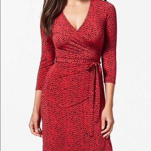 NWT red wrap dress