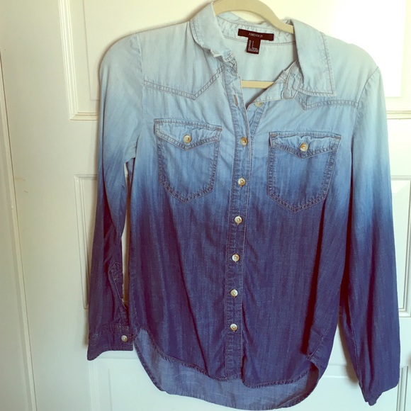 Ombré Denim Top