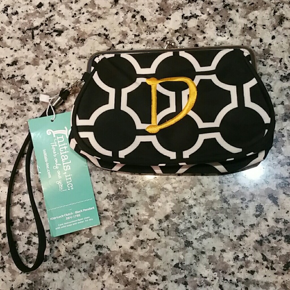 Initials Inc Kiss-Lock Clutch