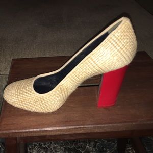 Tory Burch Wicker Red heels