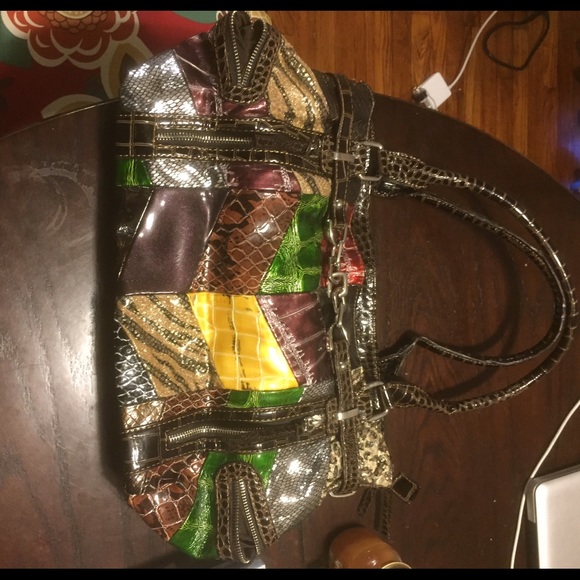 Colorful printed purse