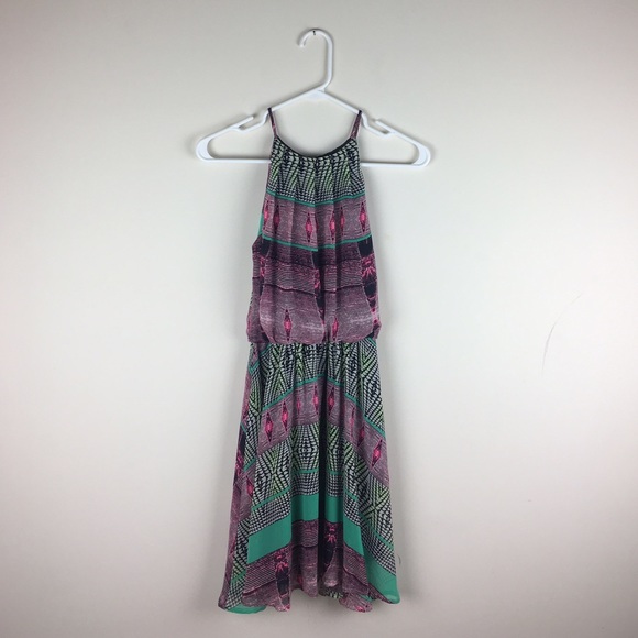 Tribal print mini dress.