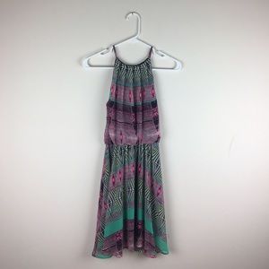 Tribal print mini dress.