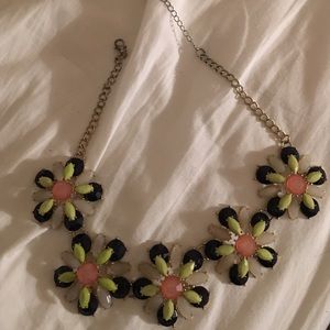 Charming Charlie's flower statement necklace