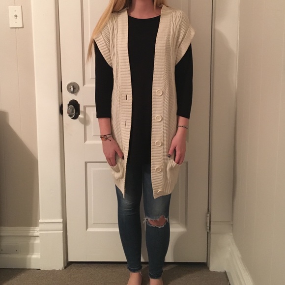 Cream cardigan