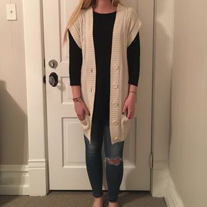 Cream cardigan