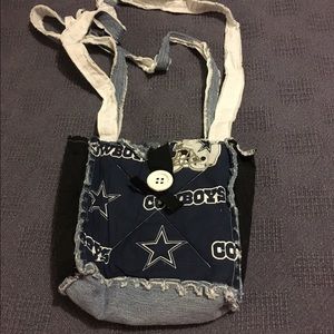 Small handmade Dallas Cowboys bag