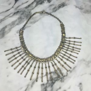 Last week to buy. Gold Spiked Bib Necklace