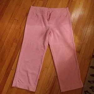 GAP Terry Cloth Capri Pant Pink