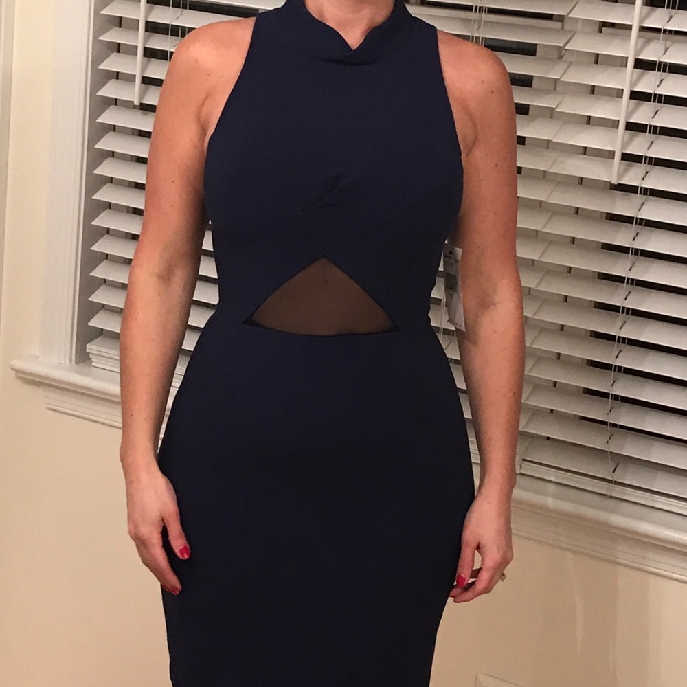 ABS blue dress