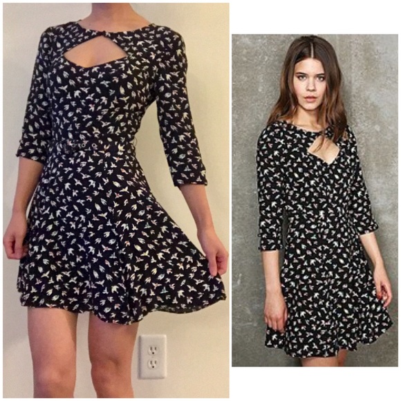 Bird print dress from Urban Outfitters