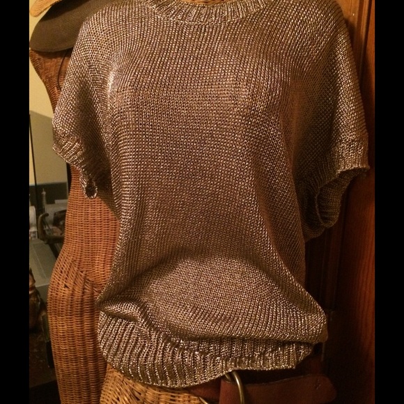💐VGPO VINCE METALLIC KNIT THIN SWEATER M
