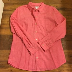 Pink Chambray Style Shirt