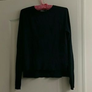 Loft Navy Hi-lo sweater