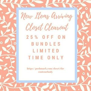 Closet clear out- 25% off bundles