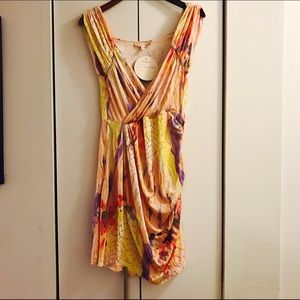 Raglan sleeve mini dress