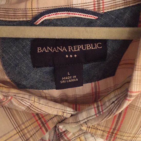 Banana Republic Plaid Button Down - Picture 2 of 3