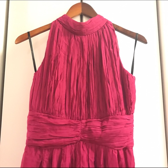 Halter long magenta dress - Picture 2 of 4