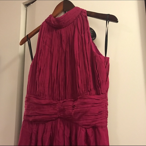 Halter long magenta dress - Picture 3 of 4