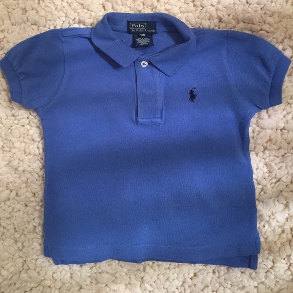 Boys Polo by Ralph Lauren periwinkle blue shirt