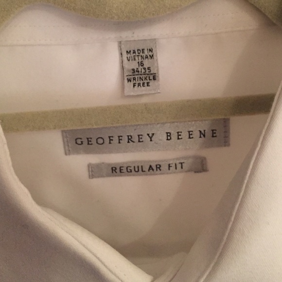 Geoffrey Beene white button down - Picture 2 of 3