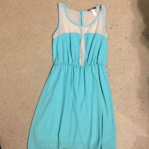 Sky blue dress