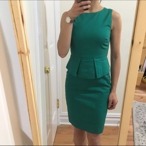 J Crew Emerald Green Dress