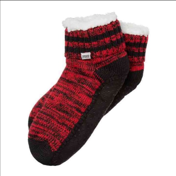 VS Pink Sherpa socks