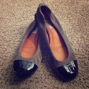 Lanvin patent toe ballet flat