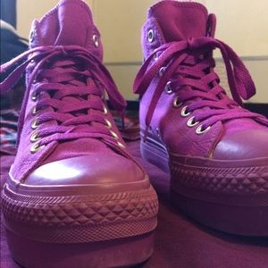 Platform Converse All Purple Women's 8 1/2